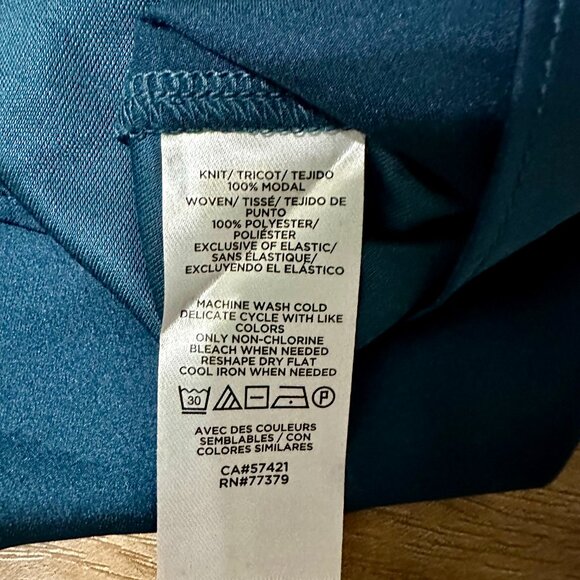 NEW Ann Taylor Mock Neck Blouse – Tile Color, Balloon Elbow Sleeves, Size LP - Picture 2 of 10